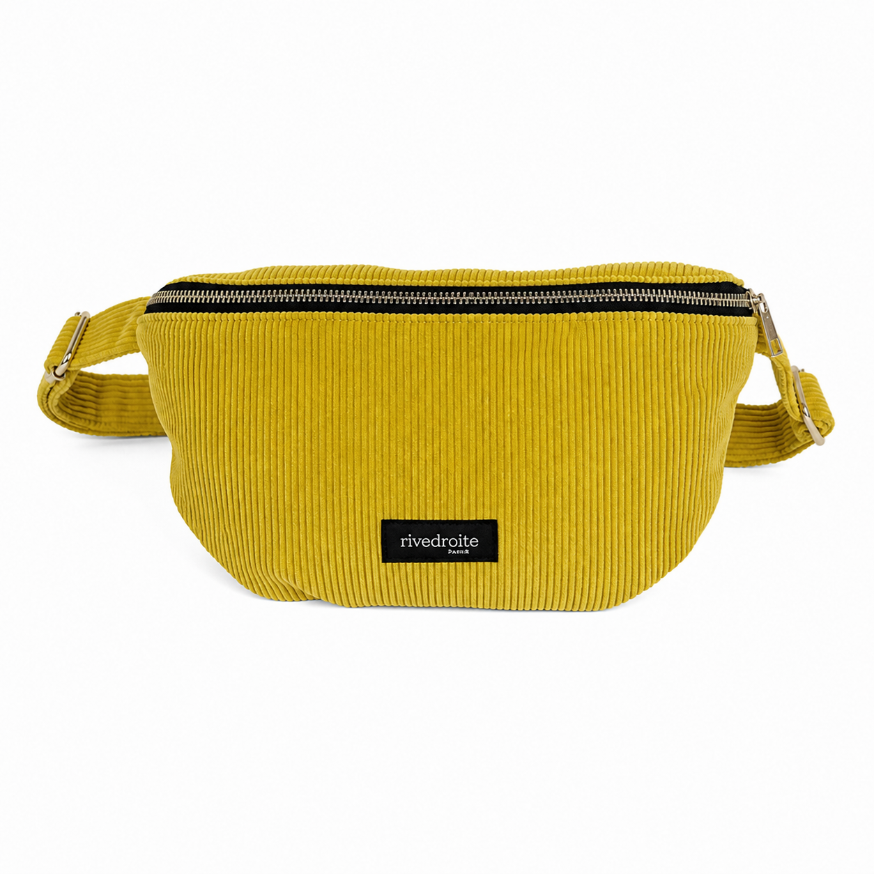 Sac banane Custine Rive Droite velours olive - packshot