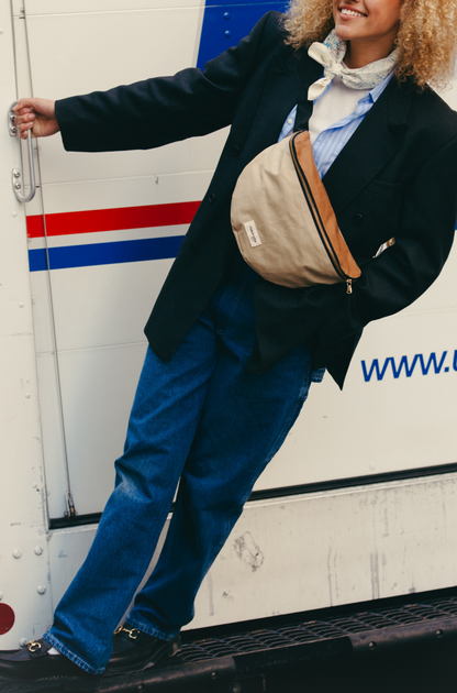Sac banane Custine XL coton ciré Rive Droite - Manhattan - vue 3