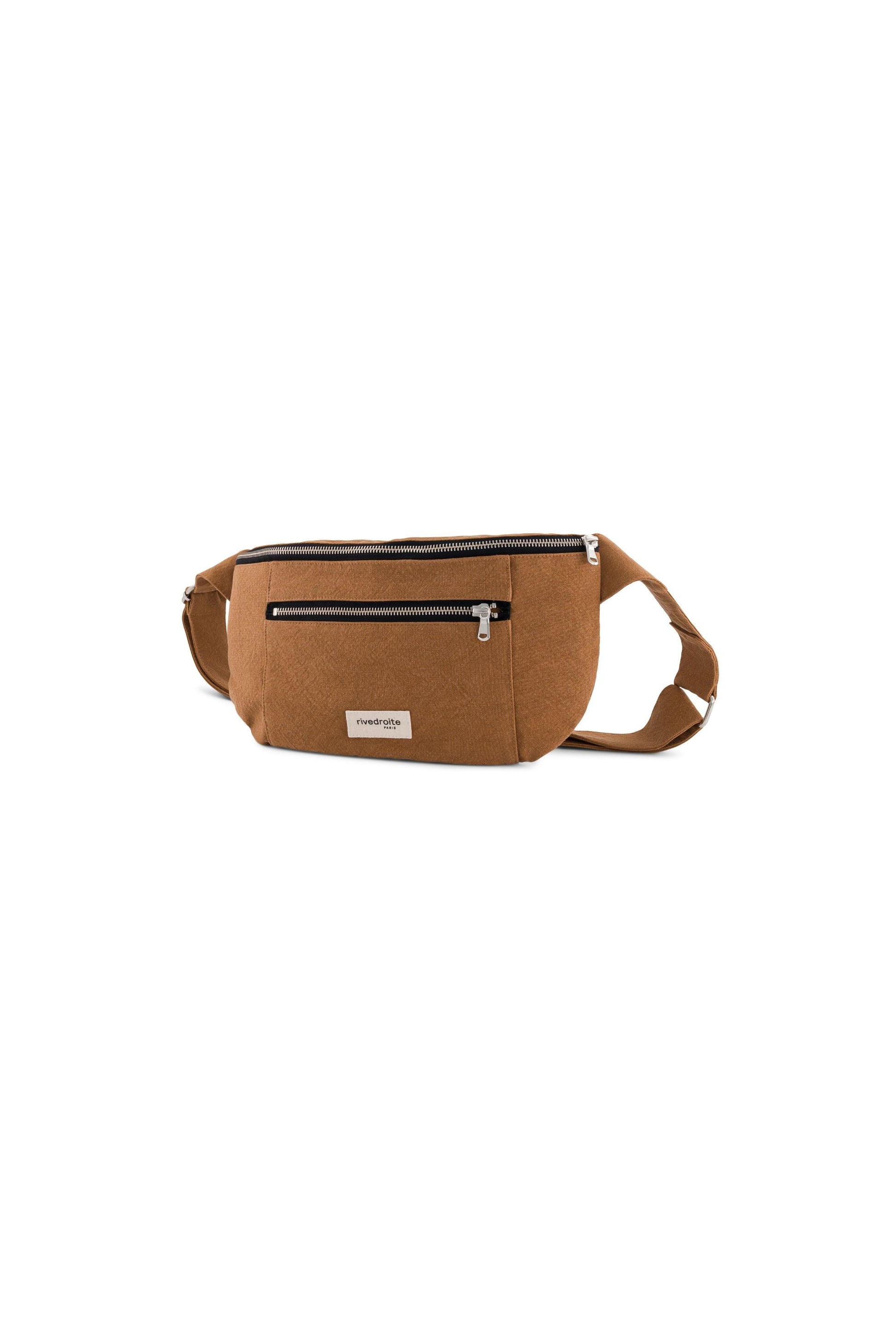 Sac banane Orsel L coton recyclé Rive Droite - Tobacco - vue 3