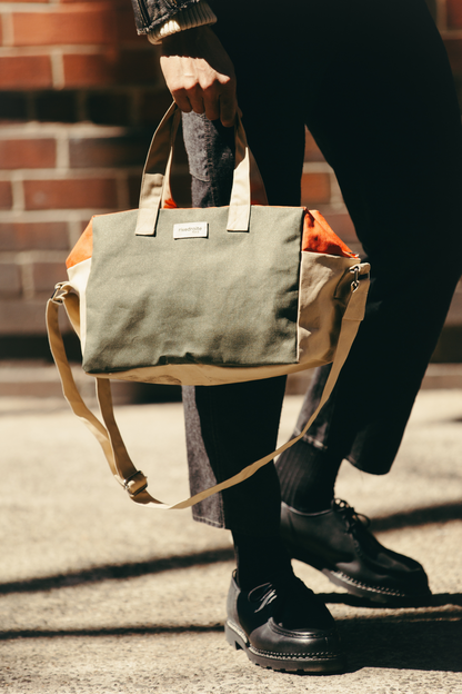 Sac Sauval Rive Droite coton ciré Queens - vue principale