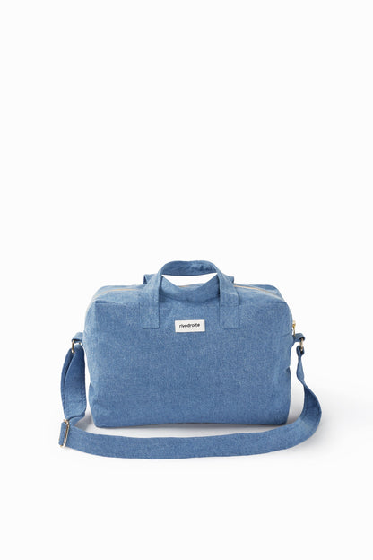 Sac Sauval Rive Droite denim clair Stone washed - vue 4