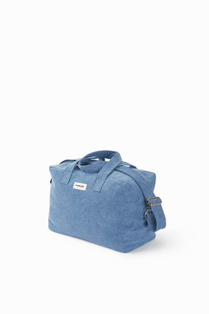 Sac Sauval Rive Droite denim clair Stone washed - vue 5