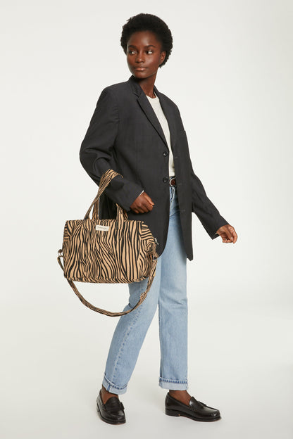 Sac Sauval Rive Droite imprimé zèbre - vue principale