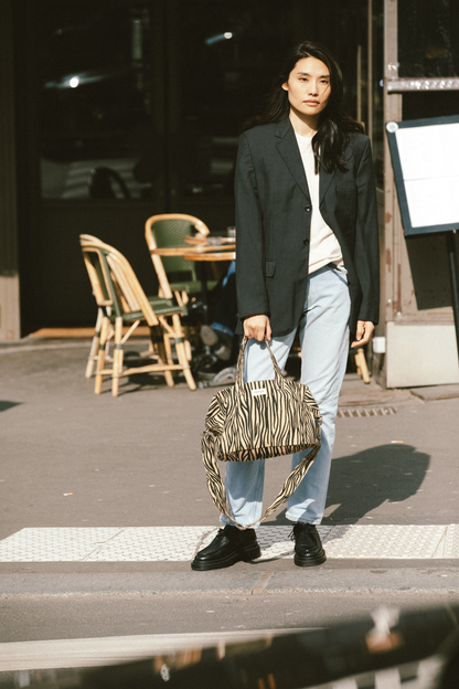 Sac Sauval Rive Droite imprimé zèbre - vue 3