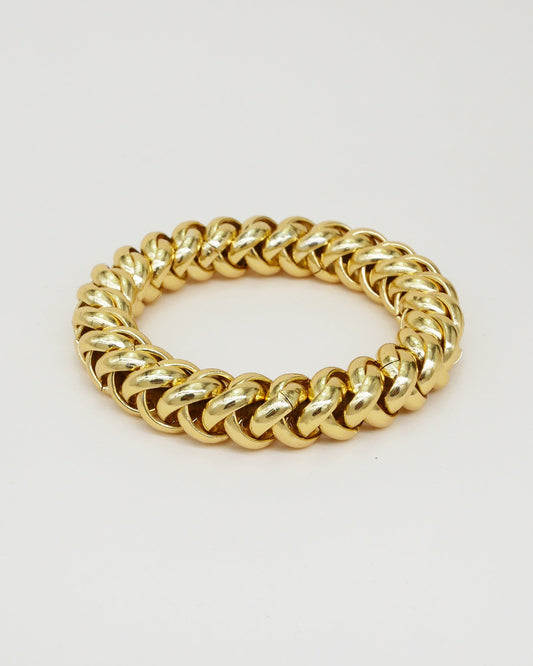 Bracelet-élastique Bichous Chaîne doré Scrunchie Is Back