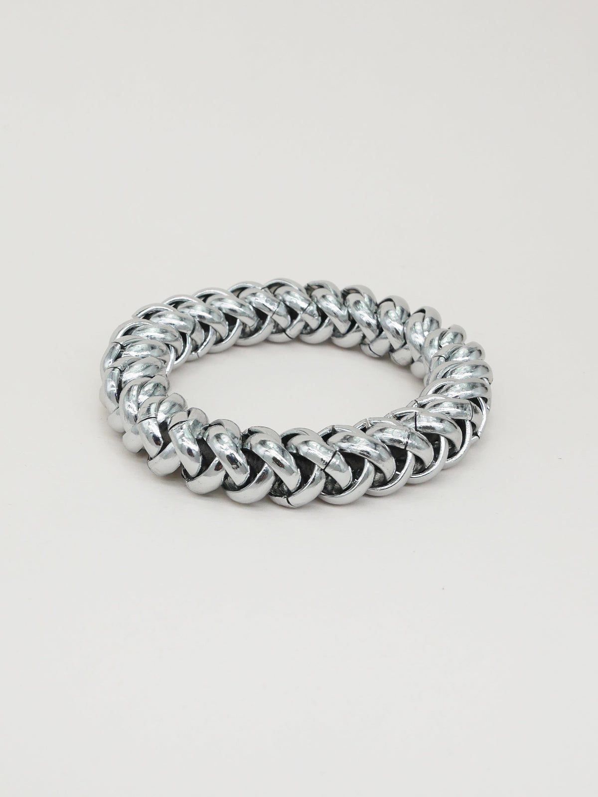 Bracelet-élastique Bichous Chaîne argenté Scrunchie Is Back