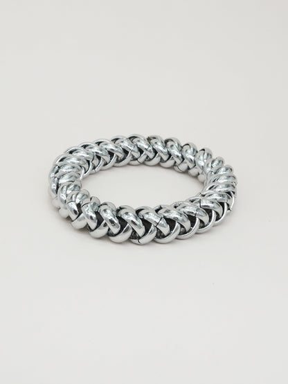 Bracelet-élastique Bichous Chaîne argenté Scrunchie Is Back
