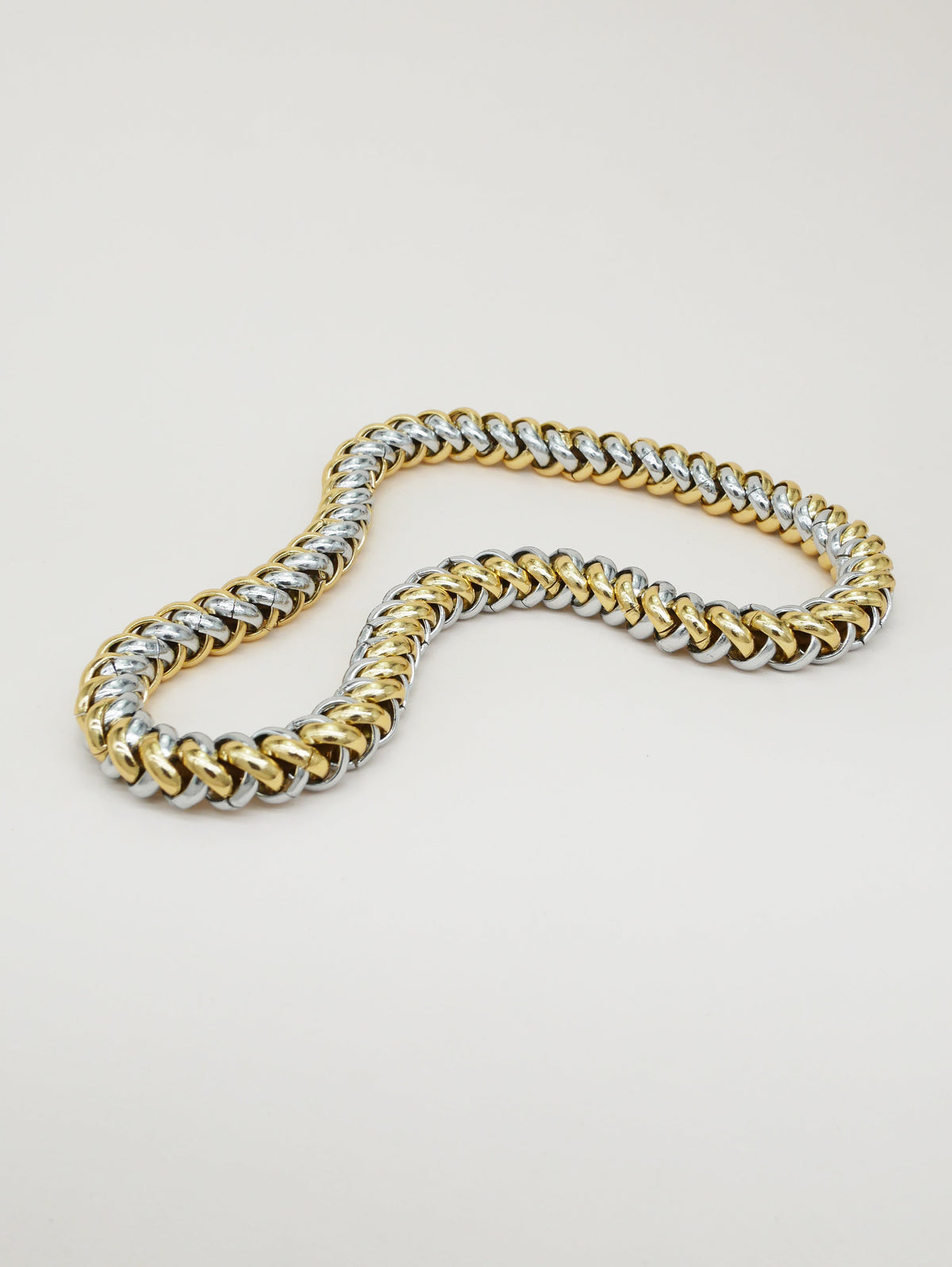Collier-élastique Bichous Chaîne doré et argenté Scrunchie Is Back