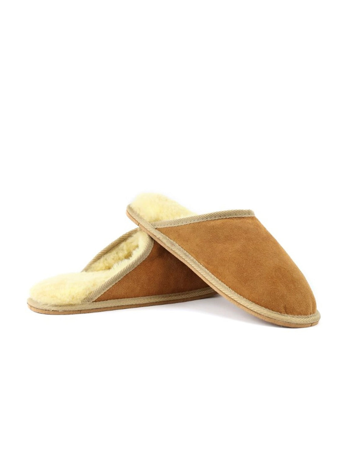 Chaussons Sheepskin Basic camel Yoko en peau de mouton – vue principale