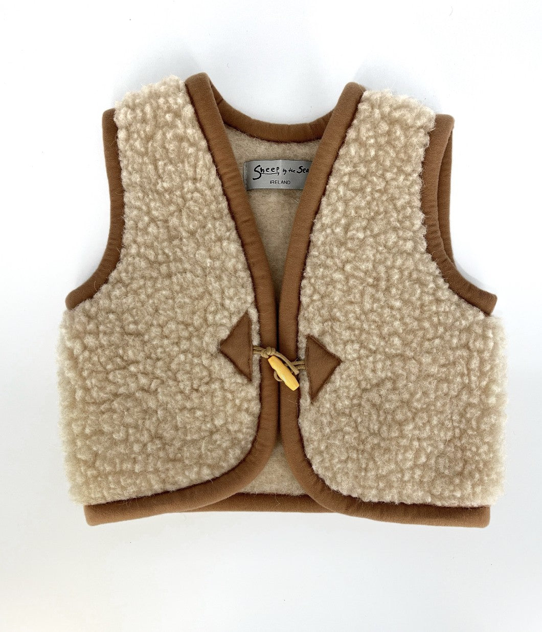 Veste enfant Simple beige Yoko – vue de face