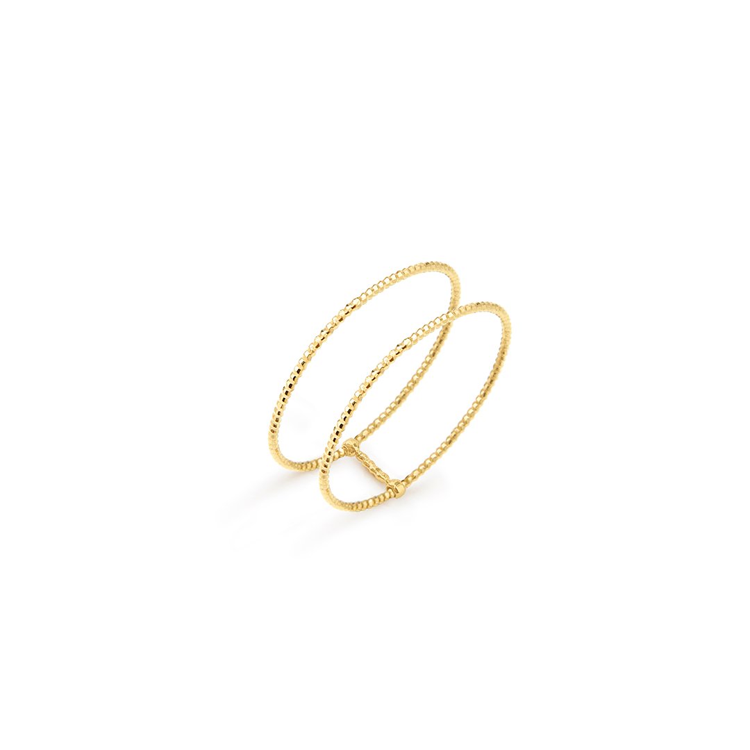 Bague Ode double phalange BDM Studio, packshot sur fond blanc