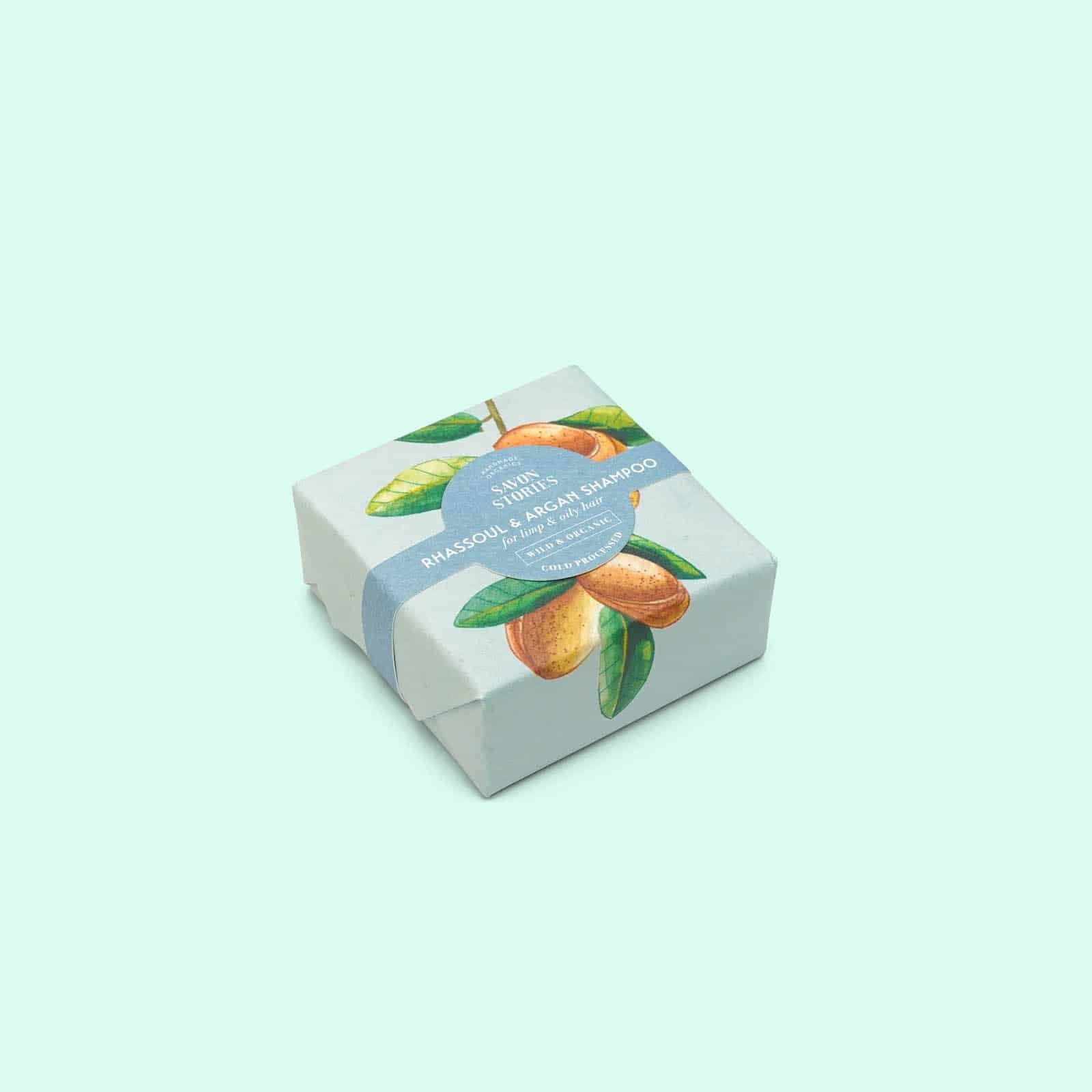 Shampoing solide bio Rhassoul Cheveux gras Savon Stories
