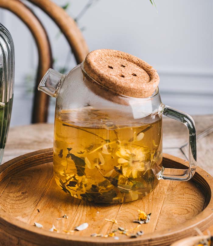 Théière verre soufflé