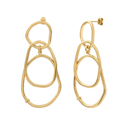 Grandes boucles d’oreilles Victoire BDM Studio, packshot sur fond blanc