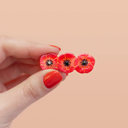 Barrette Coquelicot Coucou Suzette vue produit